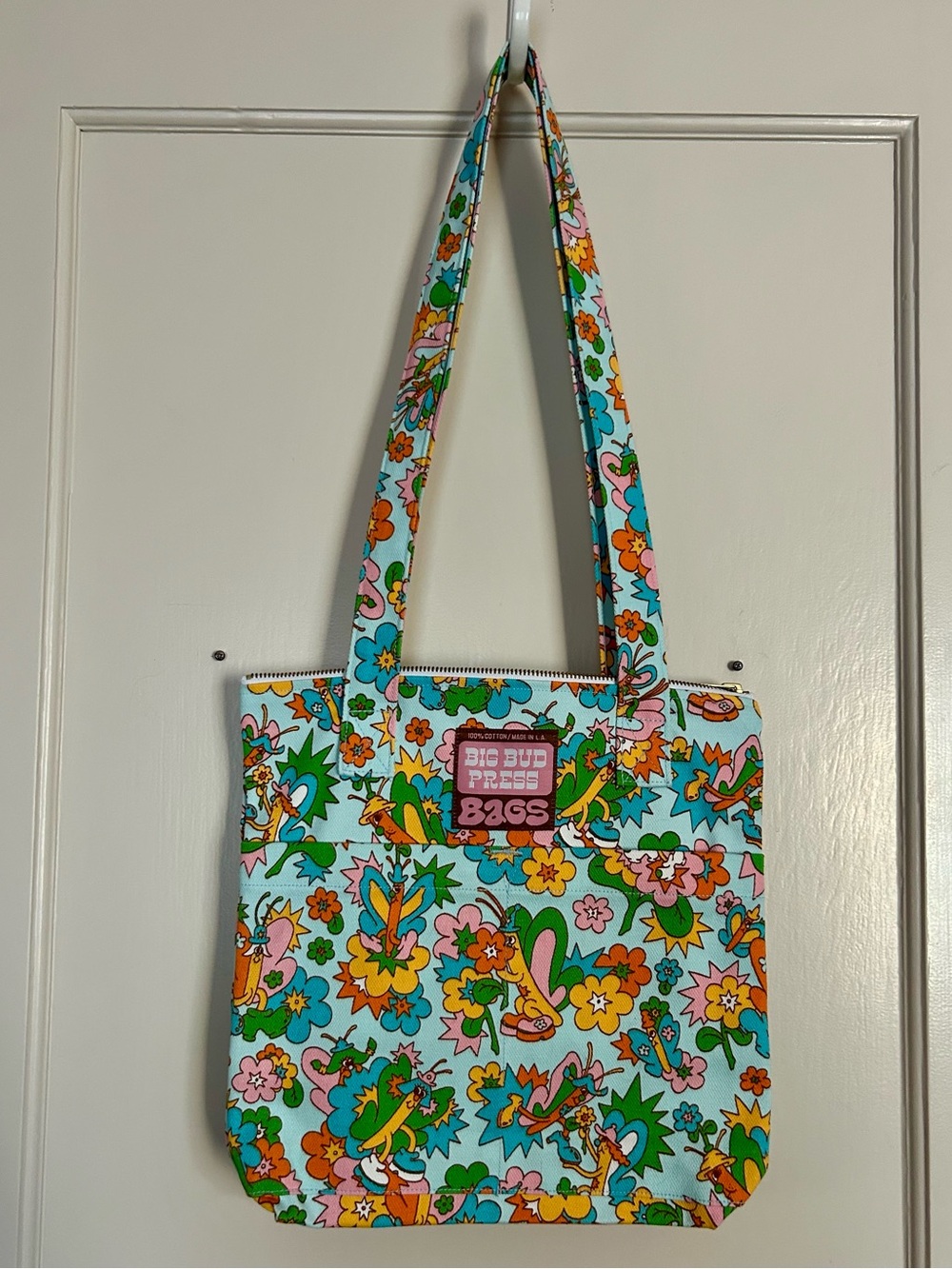 Big Bud Press Butterfly Bash Mini Zipper Tote Bag. New